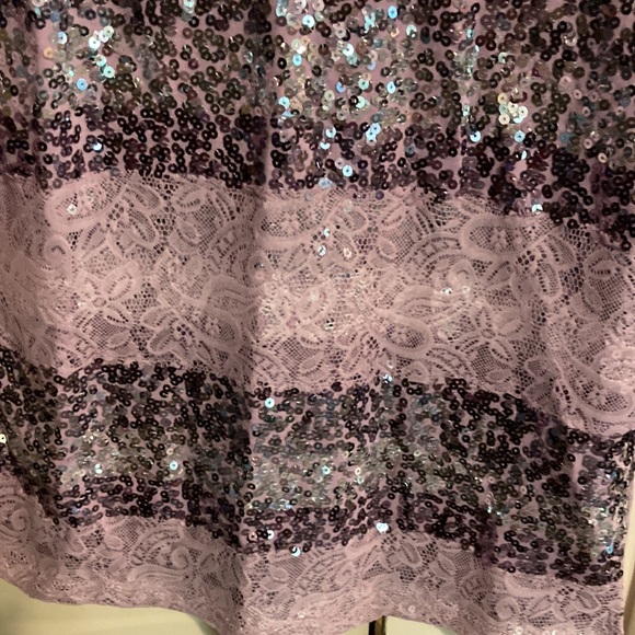 Quacker Factory sequin and lace top size XXS - Picture 3 of 5